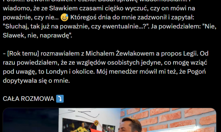 HIT! Łukasz Fabiański przyznaje, że miał TAKIE TRZY ZAPYTANIA z Ekstraklasy!